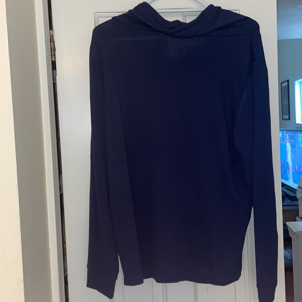 Disney Lion King Navy Blue Cowl Neck Pullover Sweatshirt Women's XL - Picture 2 of 5
